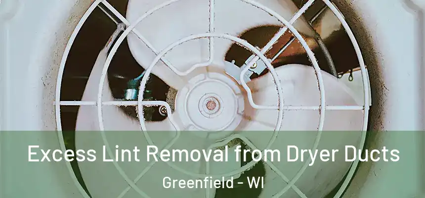 Excess Lint Removal from Dryer Ducts Greenfield - WI